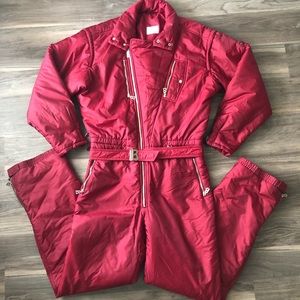 Bogner Mens Vintage Ski Suit Size 40L Red